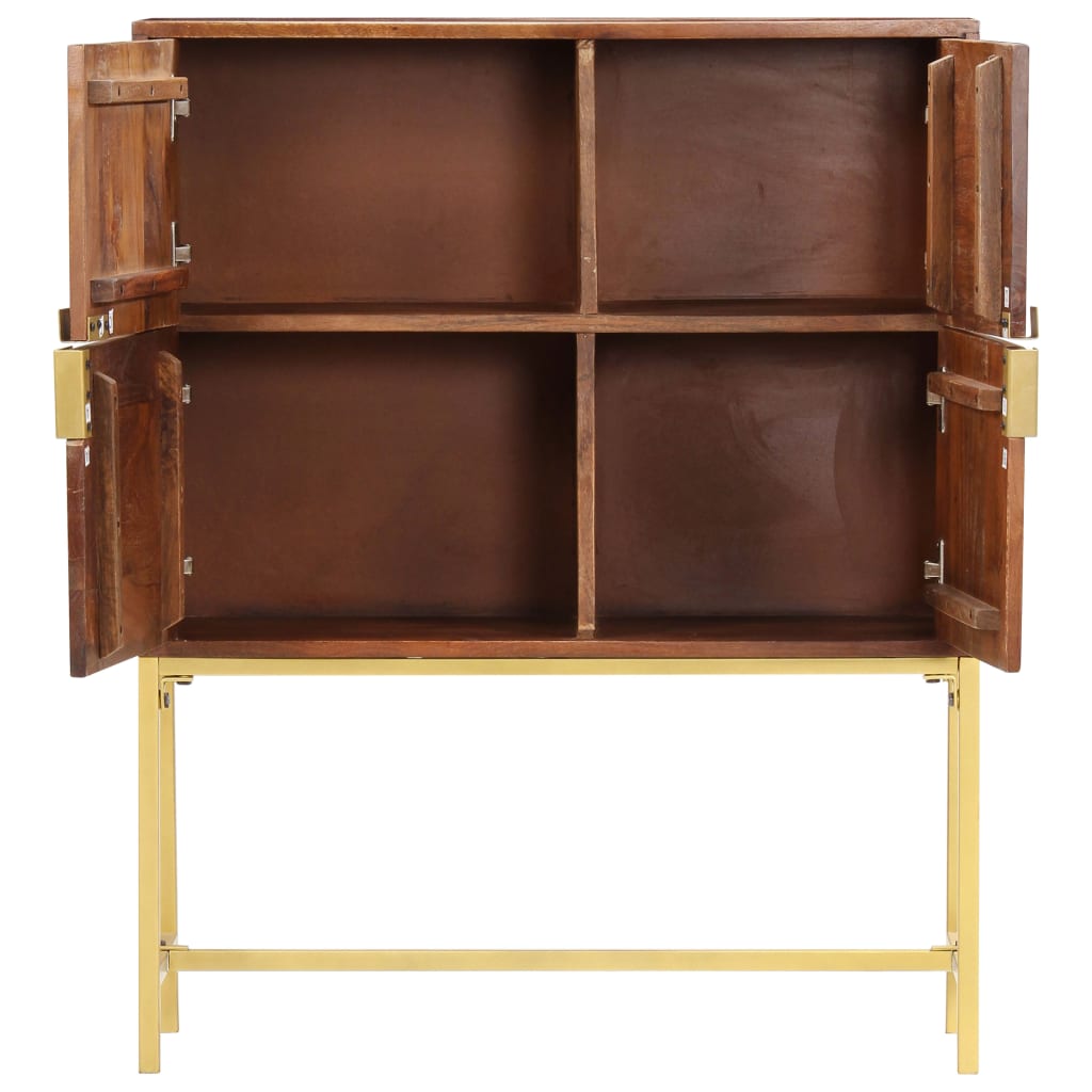 Hoge Kast 80X30X100 Cm Massief Acaciahout 80 x 30 x 100 cm