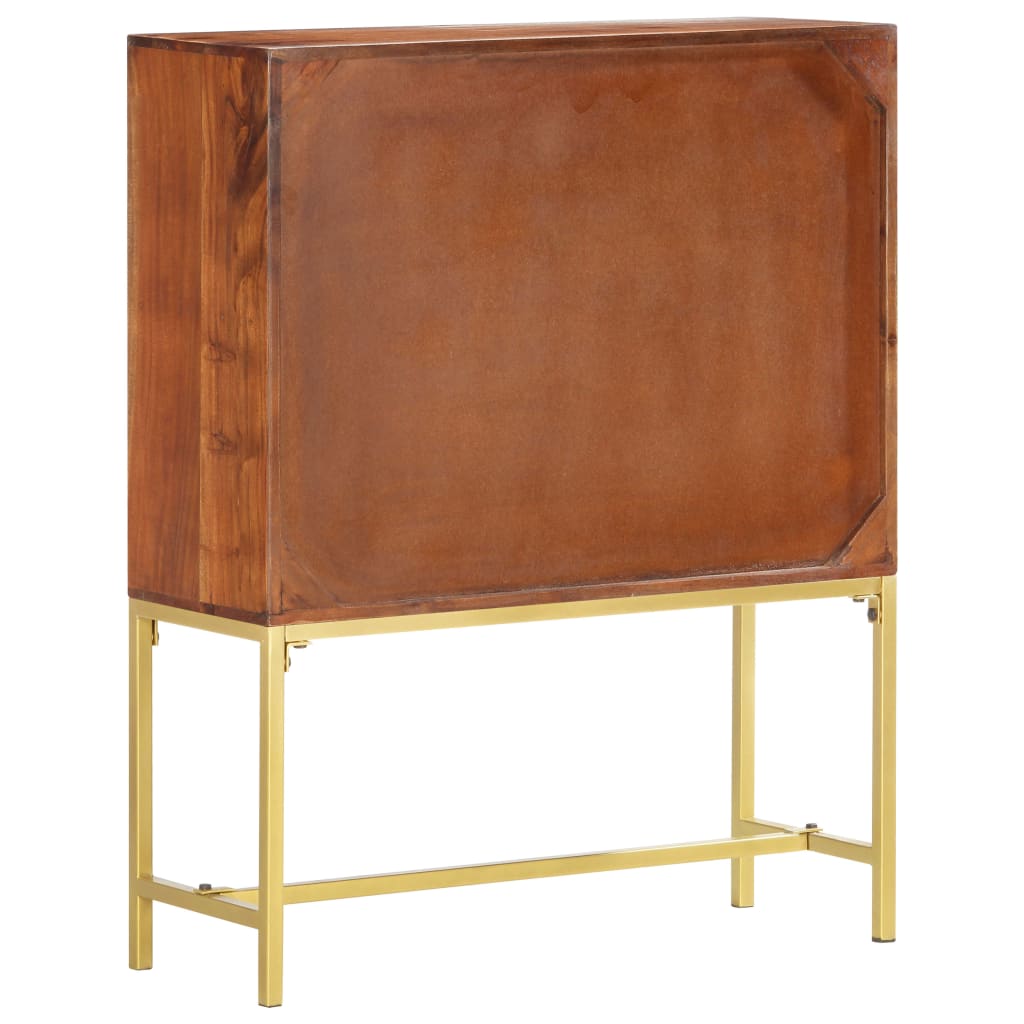Hoge Kast 80X30X100 Cm Massief Acaciahout 80 x 30 x 100 cm