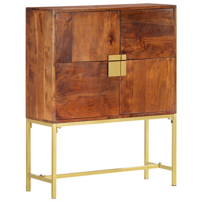 Hoge Kast 80X30X100 Cm Massief Acaciahout 80 x 30 x 100 cm