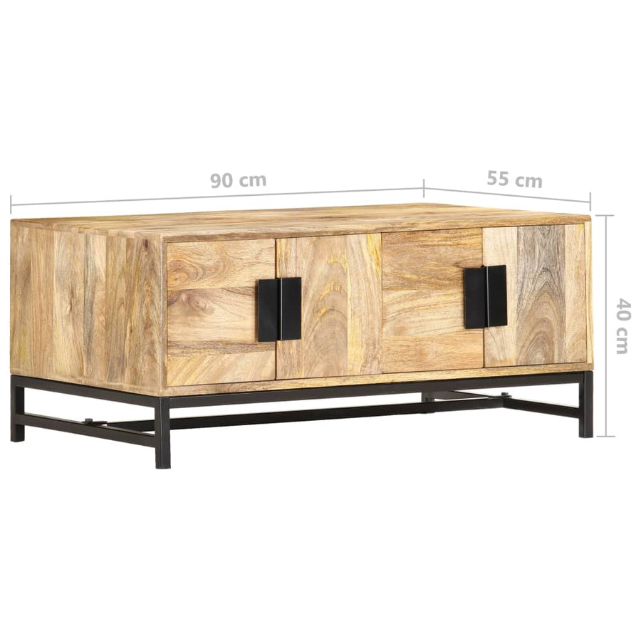 Salontafel 90x55x40 cm massief mangohout