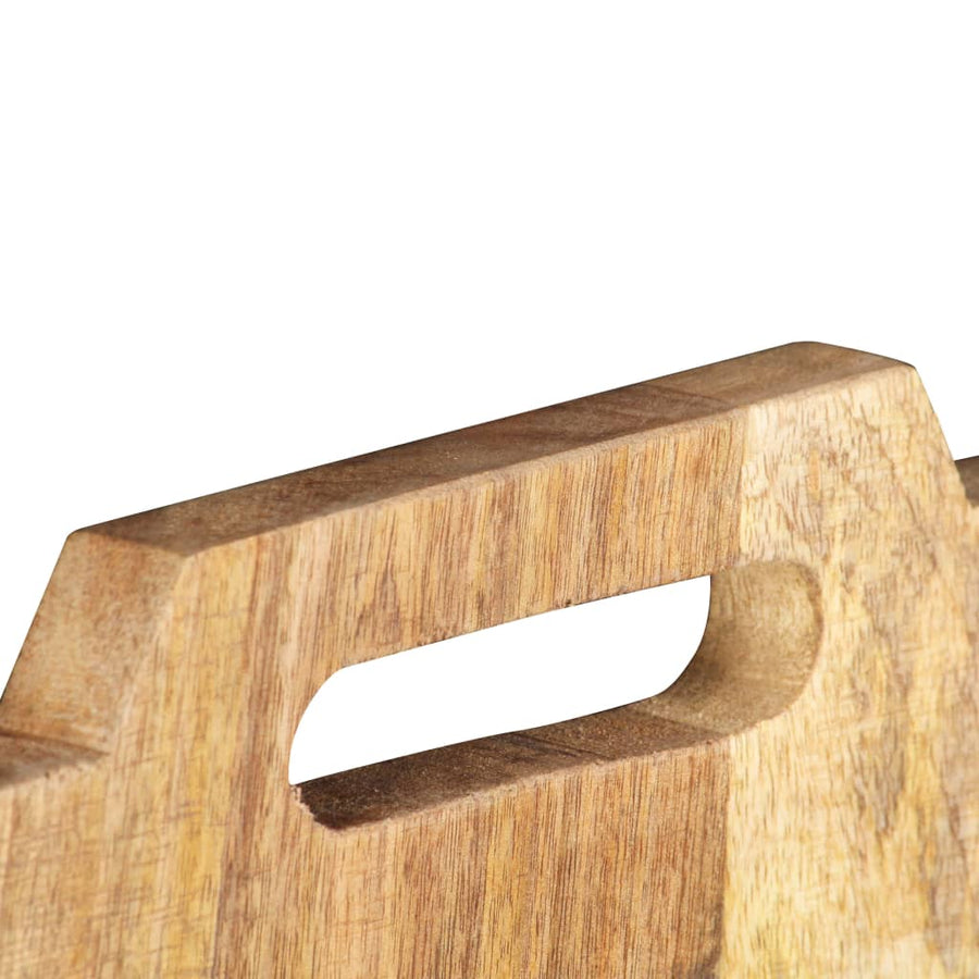 Tijdschriftenwandrek 33X10X67 Cm Massief Ruw Mangohout