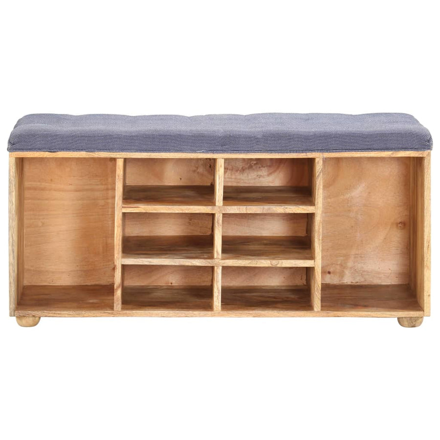 Halbankje 100X35X47 Cm Massief Mangohout