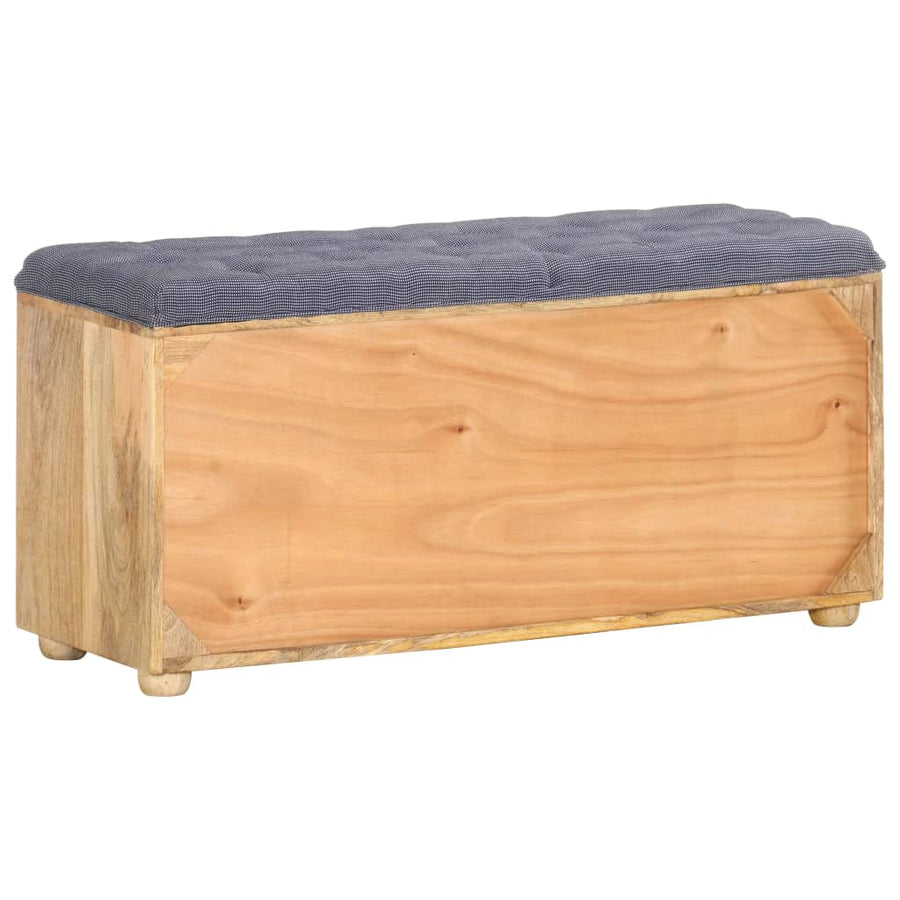 Halbankje 100X35X47 Cm Massief Mangohout