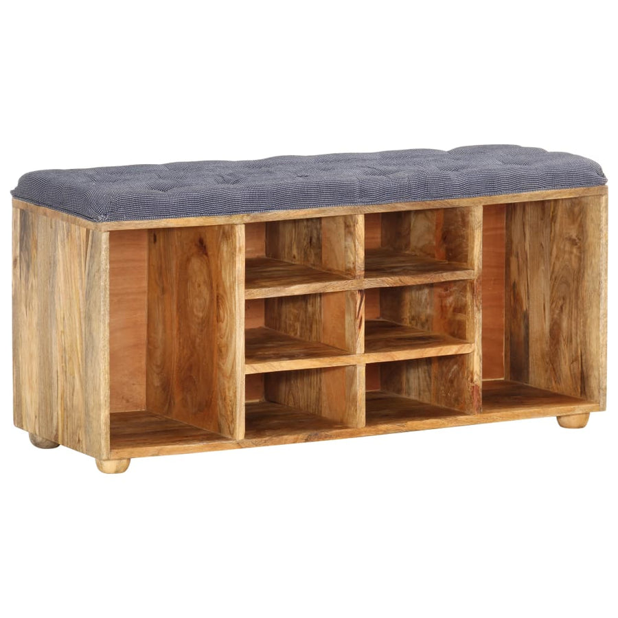 Halbankje 100X35X47 Cm Massief Mangohout