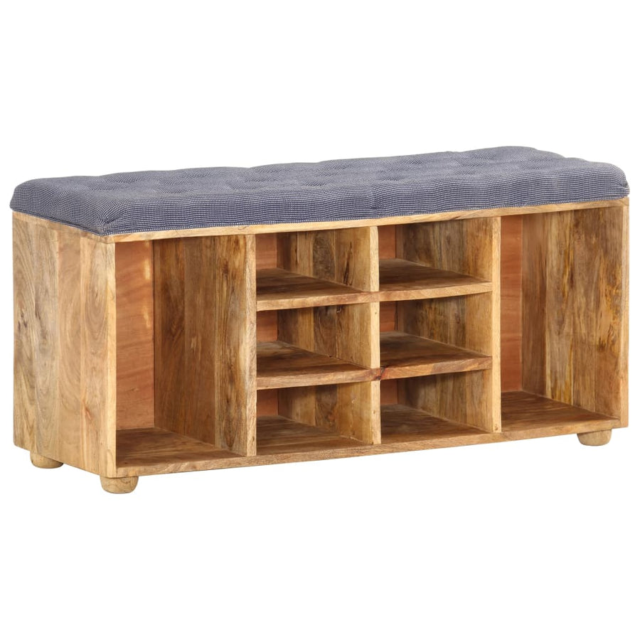 Halbankje 100X35X47 Cm Massief Mangohout