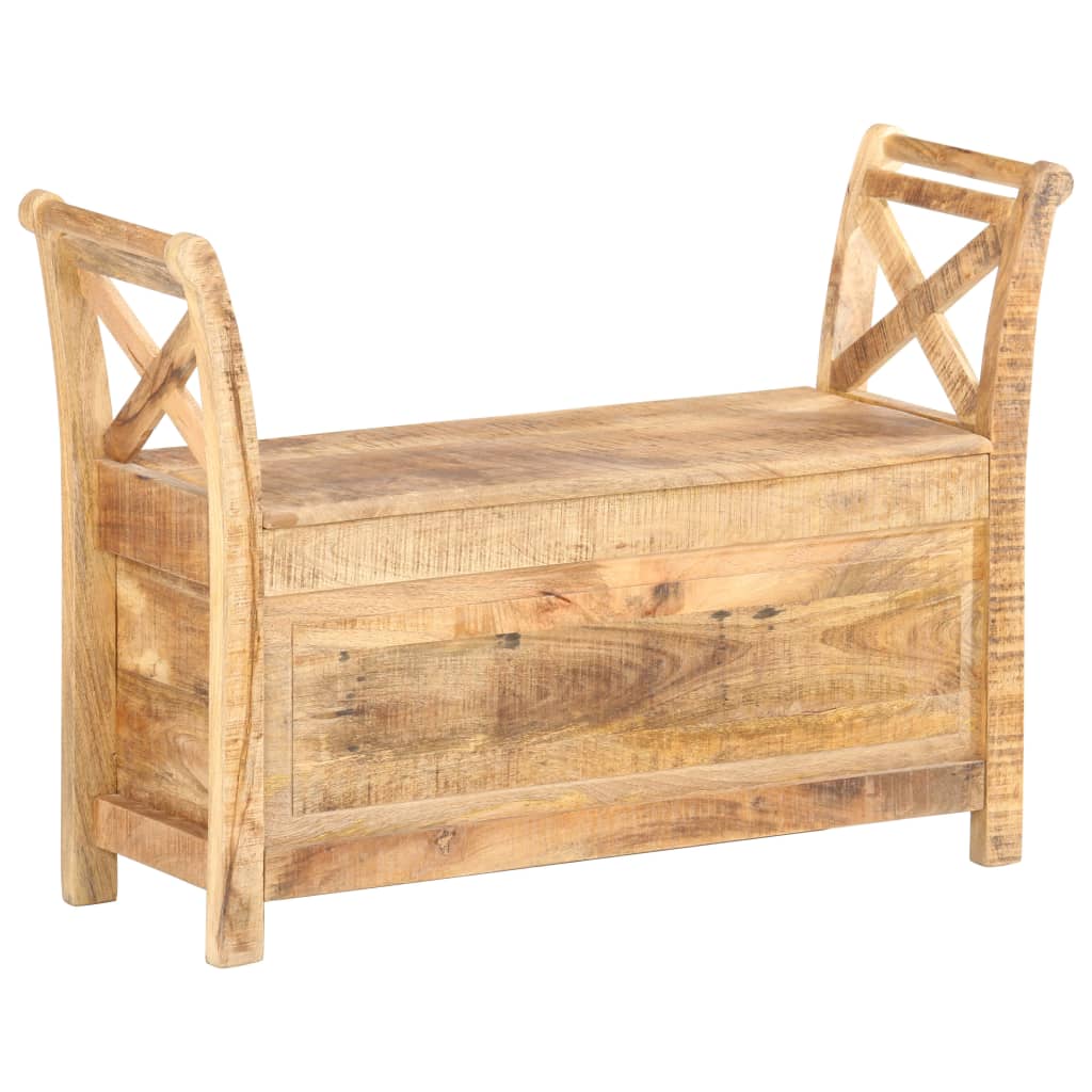 Halbankje 103X33X72 Cm Massief Mangohout