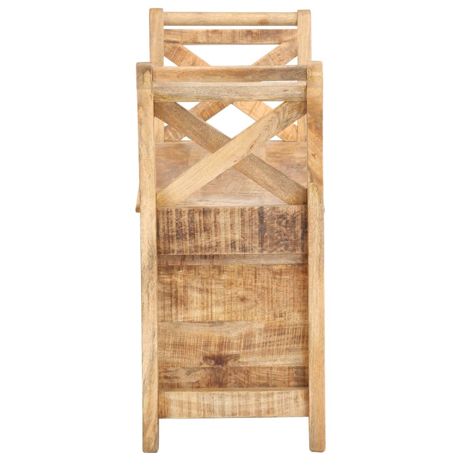 Halbankje 103X33X72 Cm Massief Mangohout