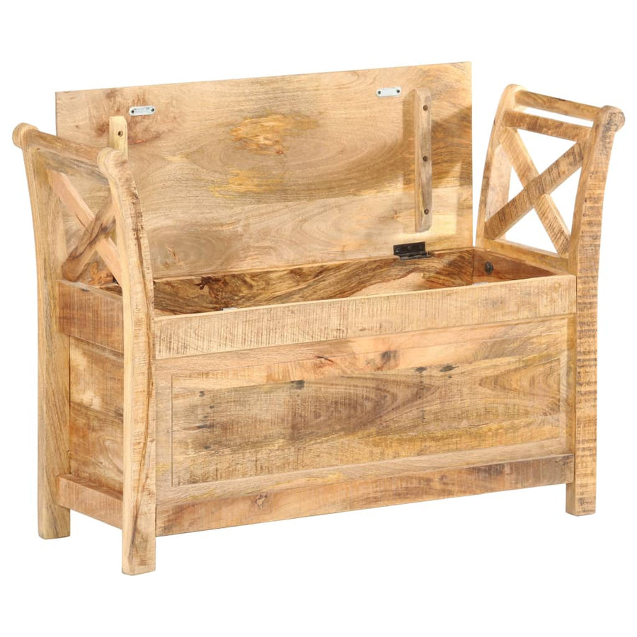 Halbankje 103X33X72 Cm Massief Mangohout