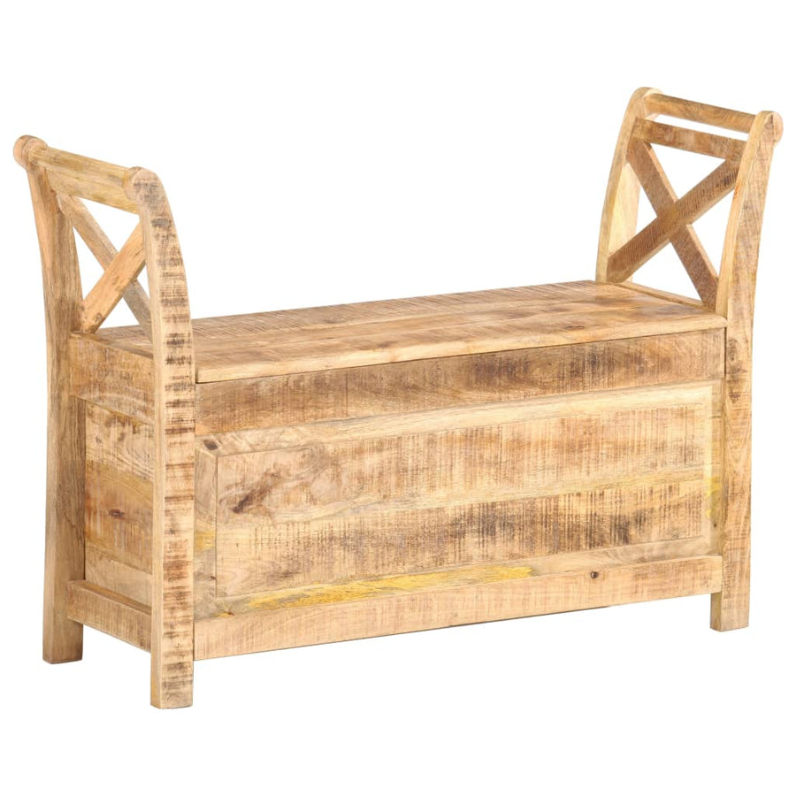 Halbankje 103X33X72 Cm Massief Mangohout