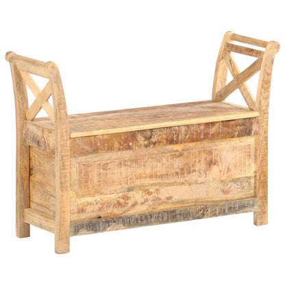 Halbankje 103X33X72 Cm Massief Mangohout