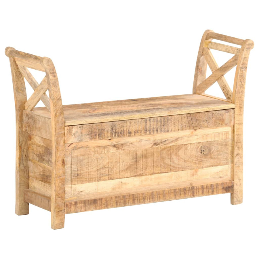 Halbankje 103X33X72 Cm Massief Mangohout