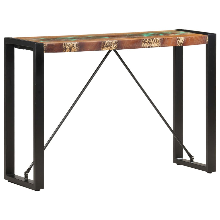 Wandtafel Massief Gerecycled Hout 110 x 35 x 76 cm Multikleur
