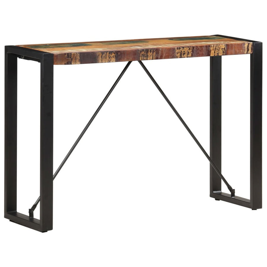 Wandtafel Massief Gerecycled Hout 110 x 35 x 76 cm Multikleur