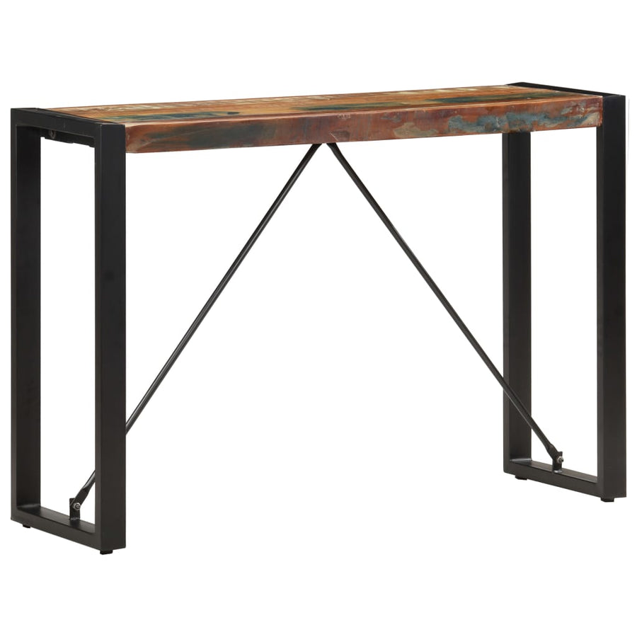 Wandtafel Massief Gerecycled Hout 110 x 35 x 76 cm Multikleur