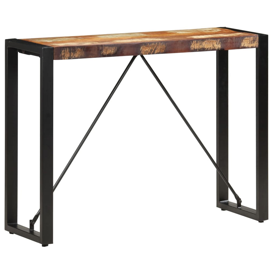 Wandtafel Massief Gerecycled Hout 110 x 35 x 76 cm Multikleur