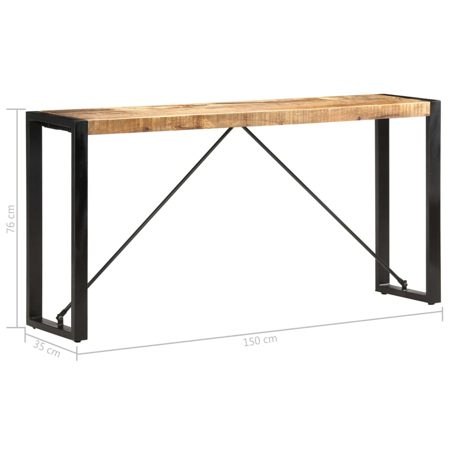 Wandtafel 150X35X76 Cm Massief Acaciahout Lichtbruin
