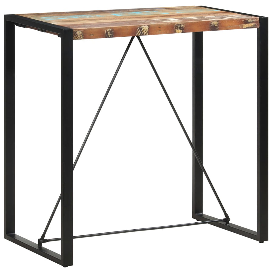 Bartafel 110x60x110 cm massief gerecycled hout