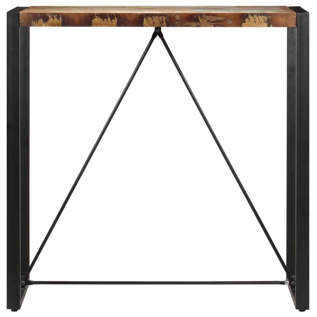 Bartafel 110x60x110 cm massief gerecycled hout