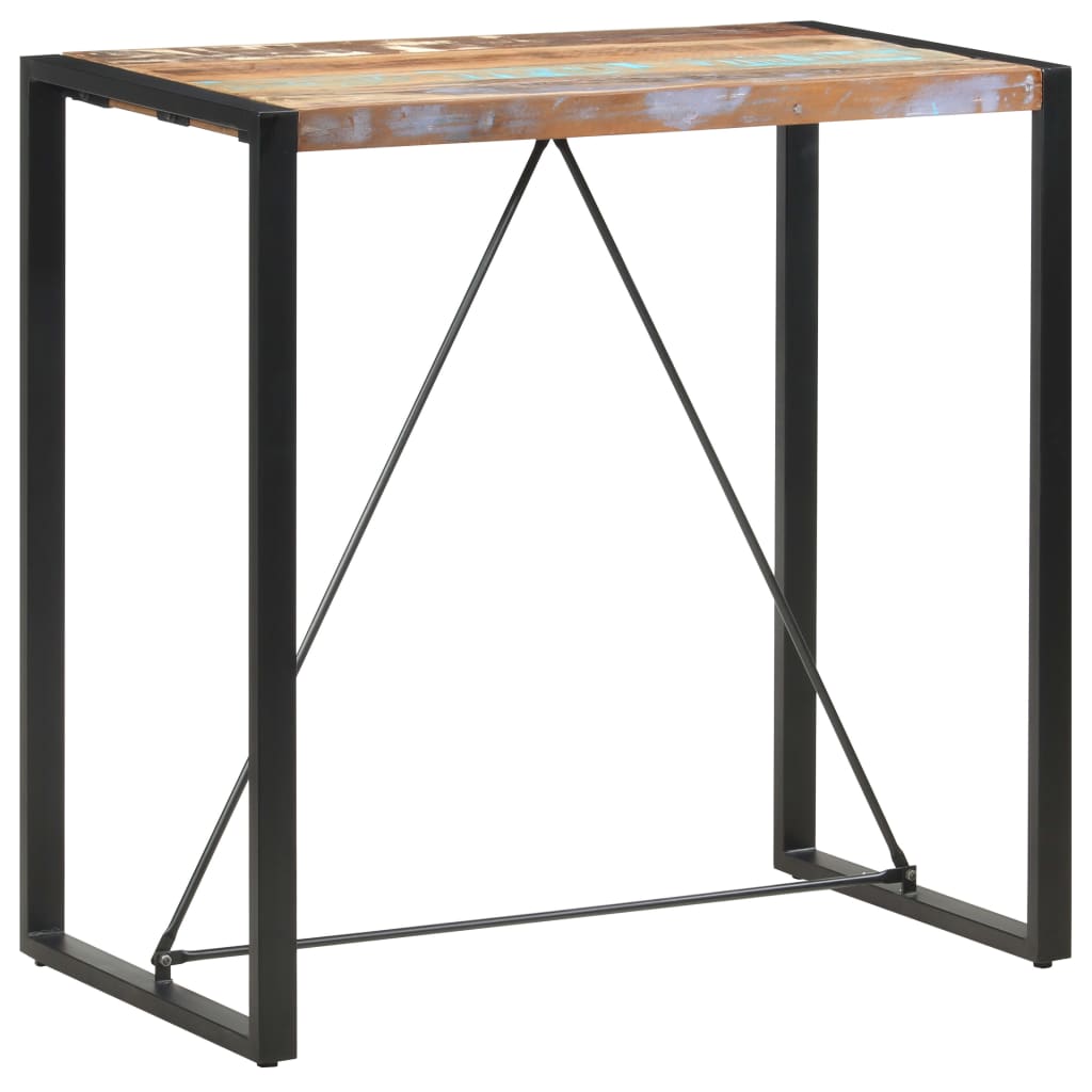 Bartafel 110x60x110 cm massief gerecycled hout