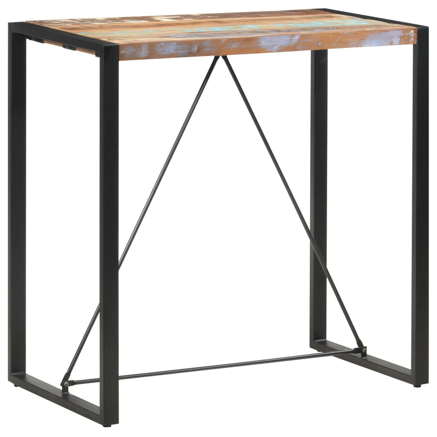 Bartafel 110x60x110 cm massief gerecycled hout