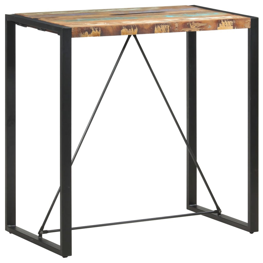 Bartafel 110x60x110 cm massief gerecycled hout