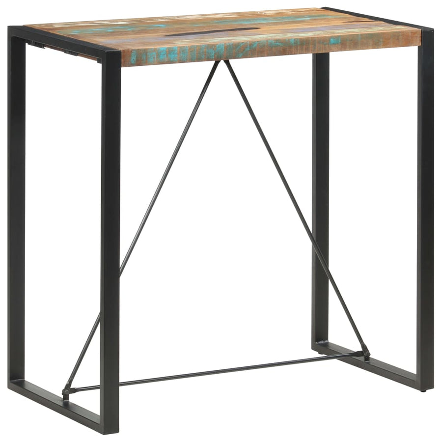 Bartafel 110x60x110 cm massief gerecycled hout