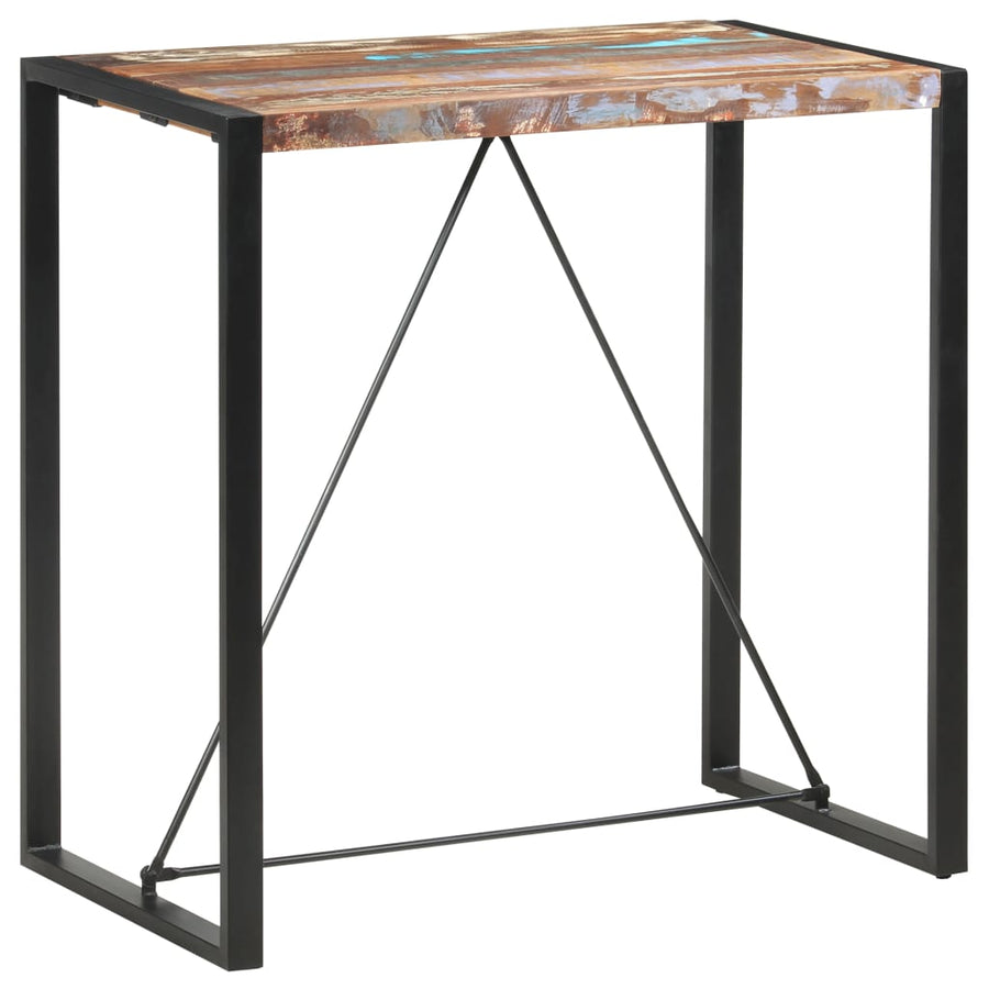 Bartafel 110x60x110 cm massief gerecycled hout