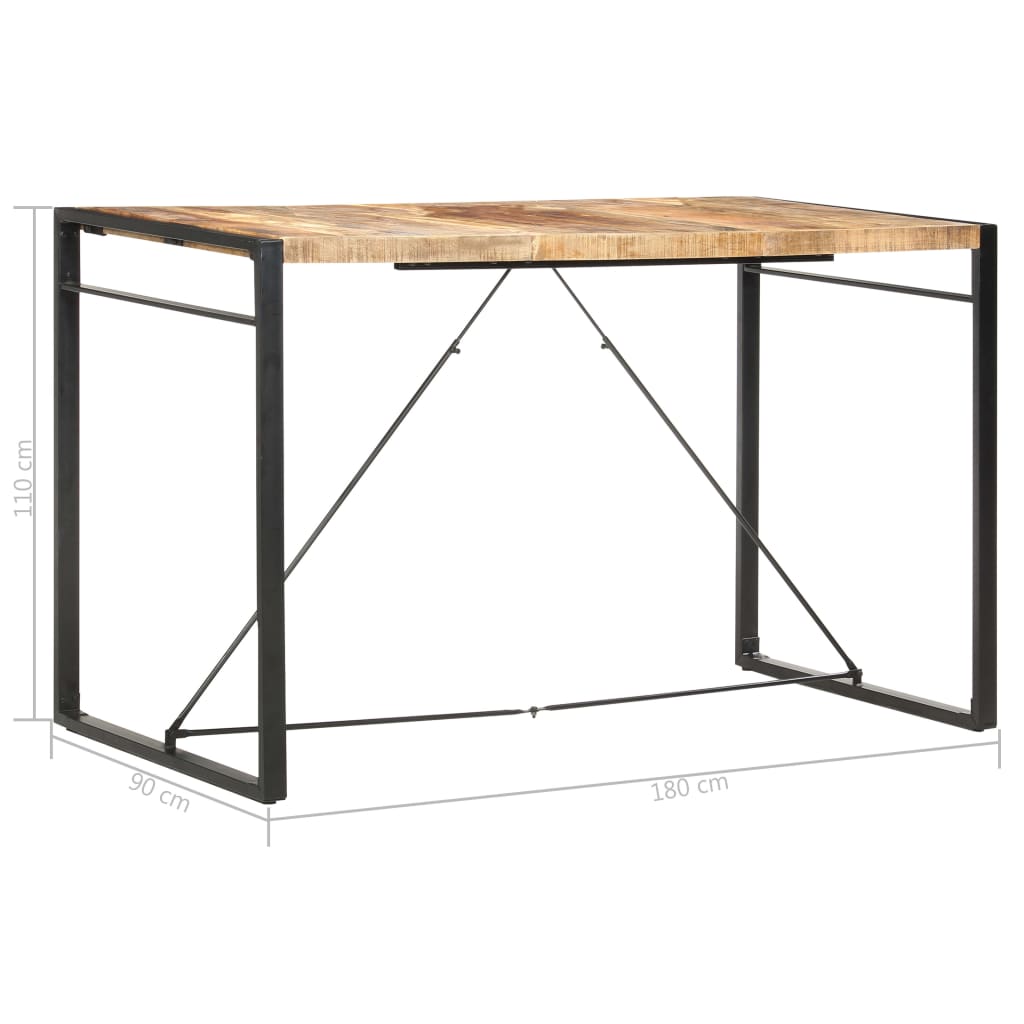 Bartafel 180X90X110 Cm Massief Mangohout 180 x 90 x 110 cm