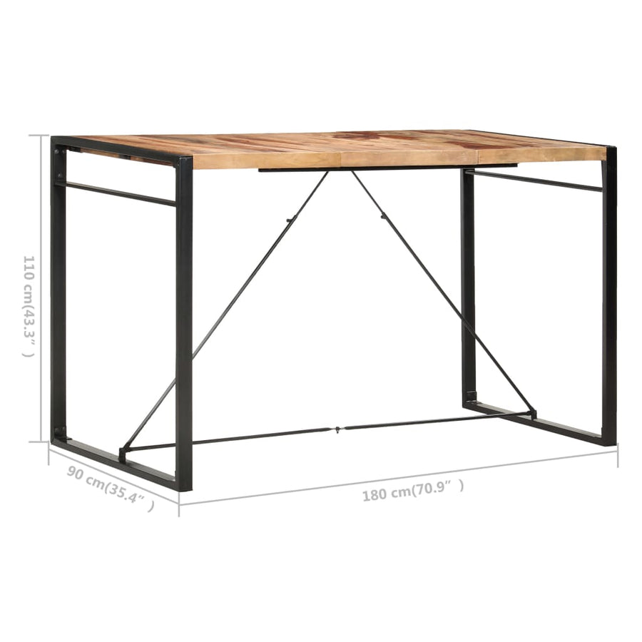 Bartafel Massief Acaciahout 180 x 90 x 110 cm
