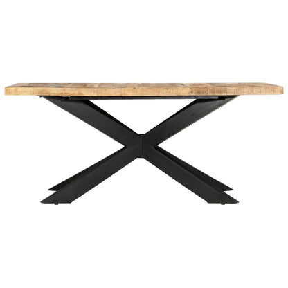 Eettafel 180x90x76 cm massief ruw mangohout