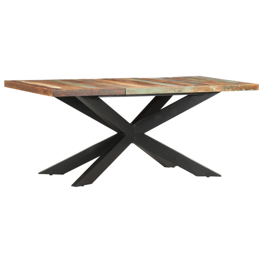 Eettafel 180x90x76 cm massief gerecycled hout
