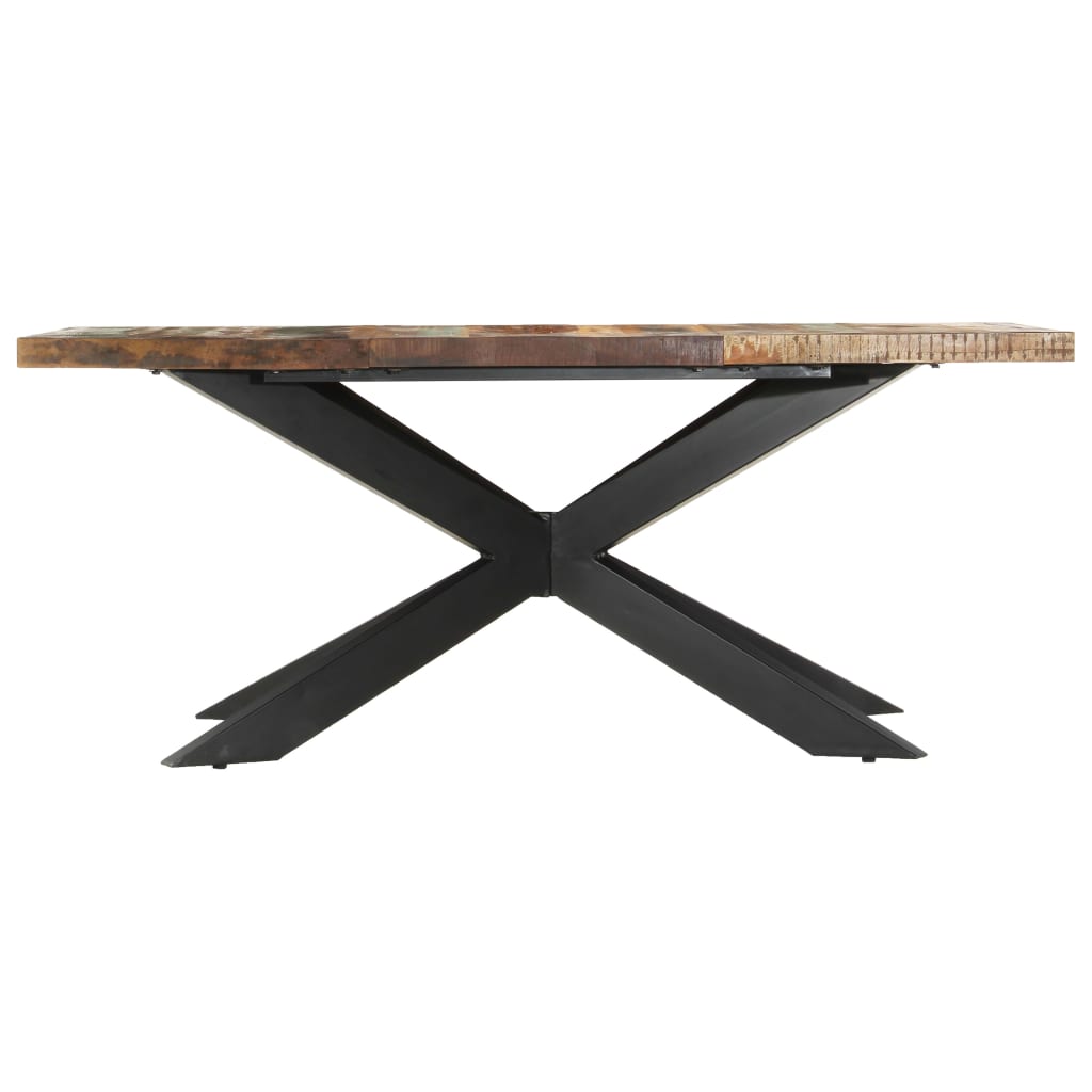 Eettafel 180x90x76 cm massief gerecycled hout