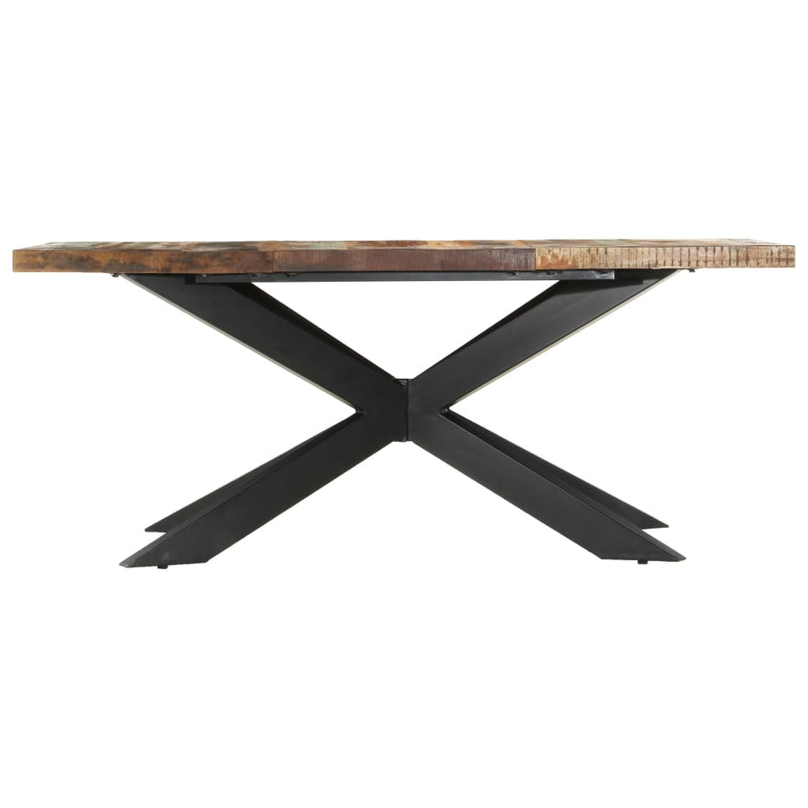 Eettafel 180x90x76 cm massief gerecycled hout