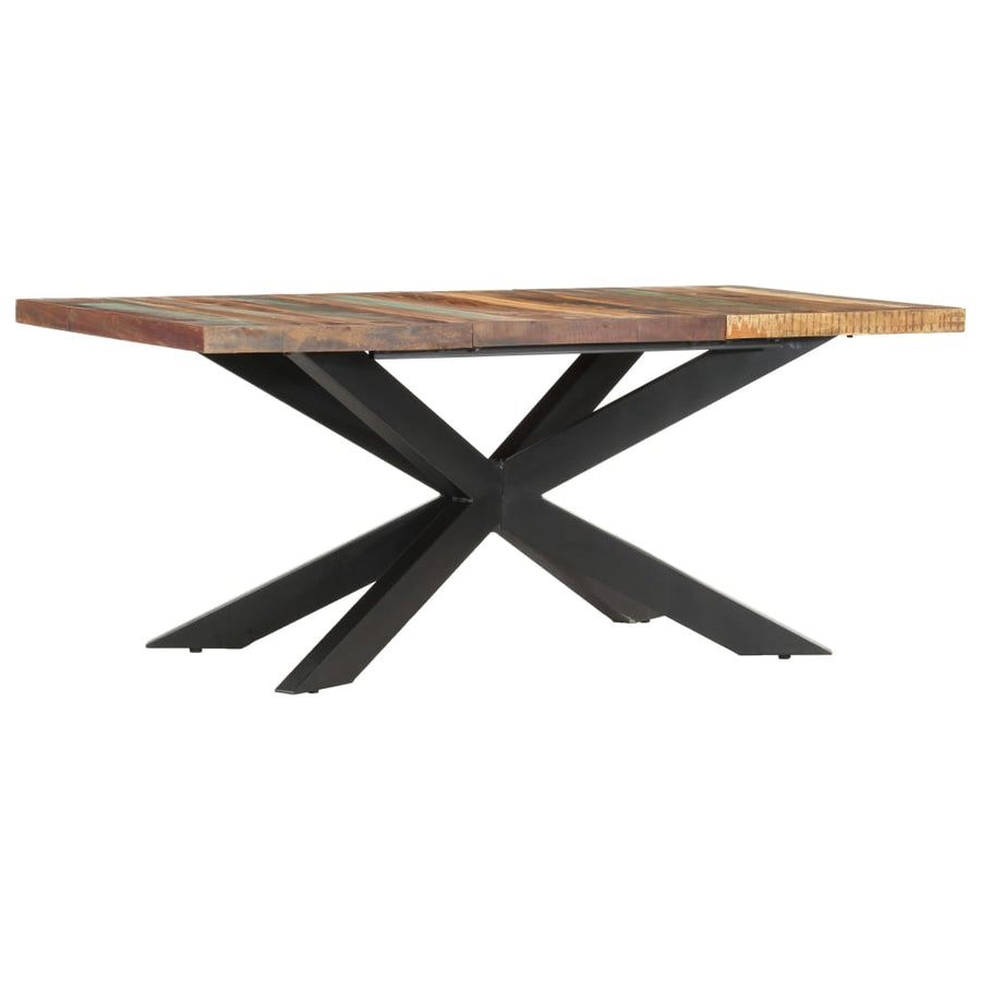 Eettafel 180x90x76 cm massief gerecycled hout