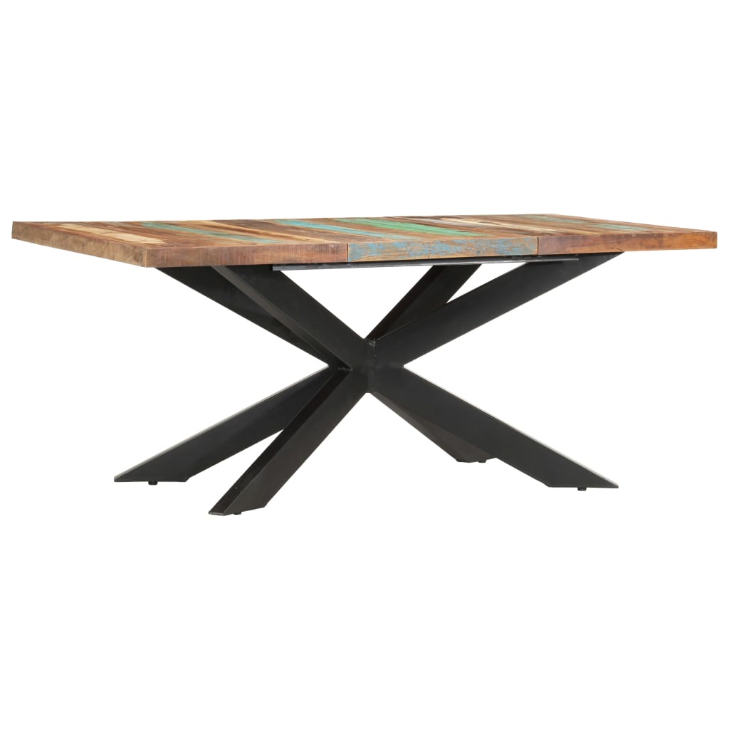 Eettafel 180x90x76 cm massief gerecycled hout