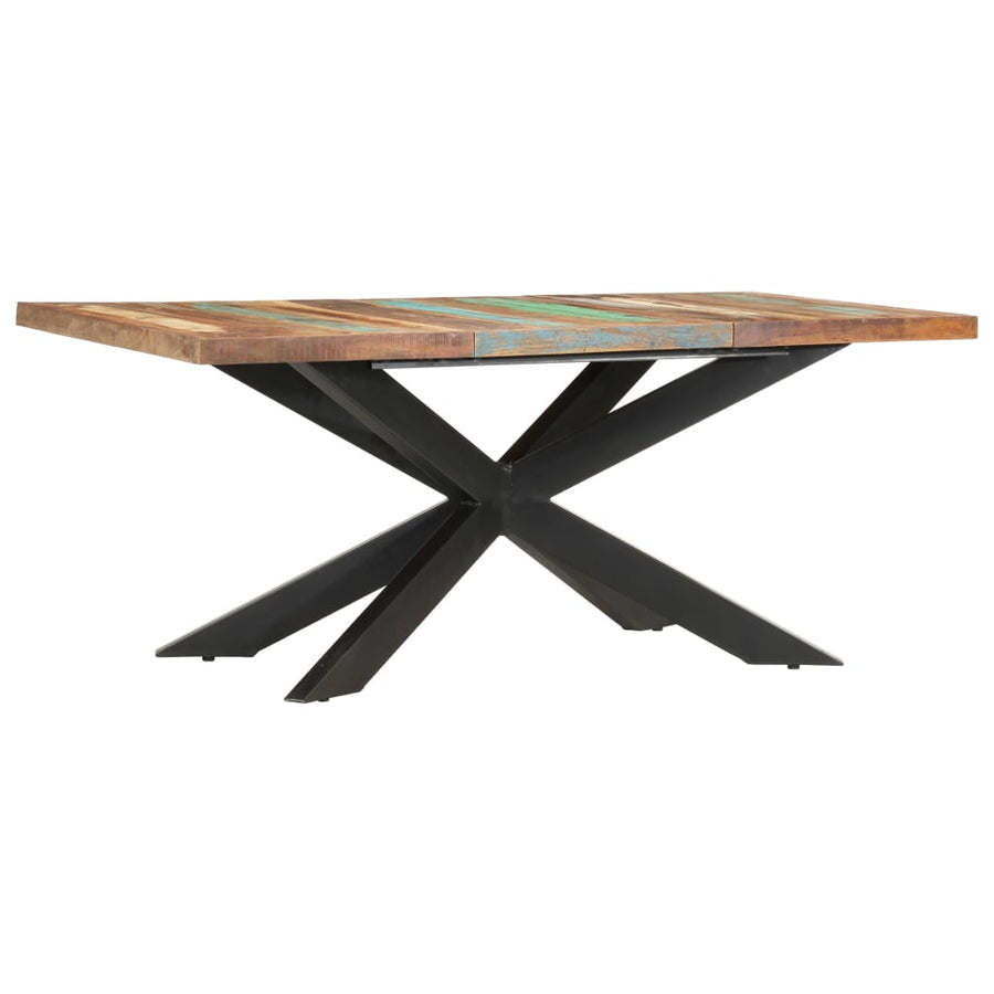 Eettafel 180x90x76 cm massief gerecycled hout