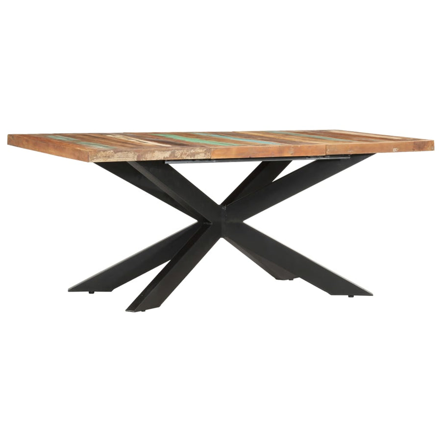 Eettafel 180x90x76 cm massief gerecycled hout