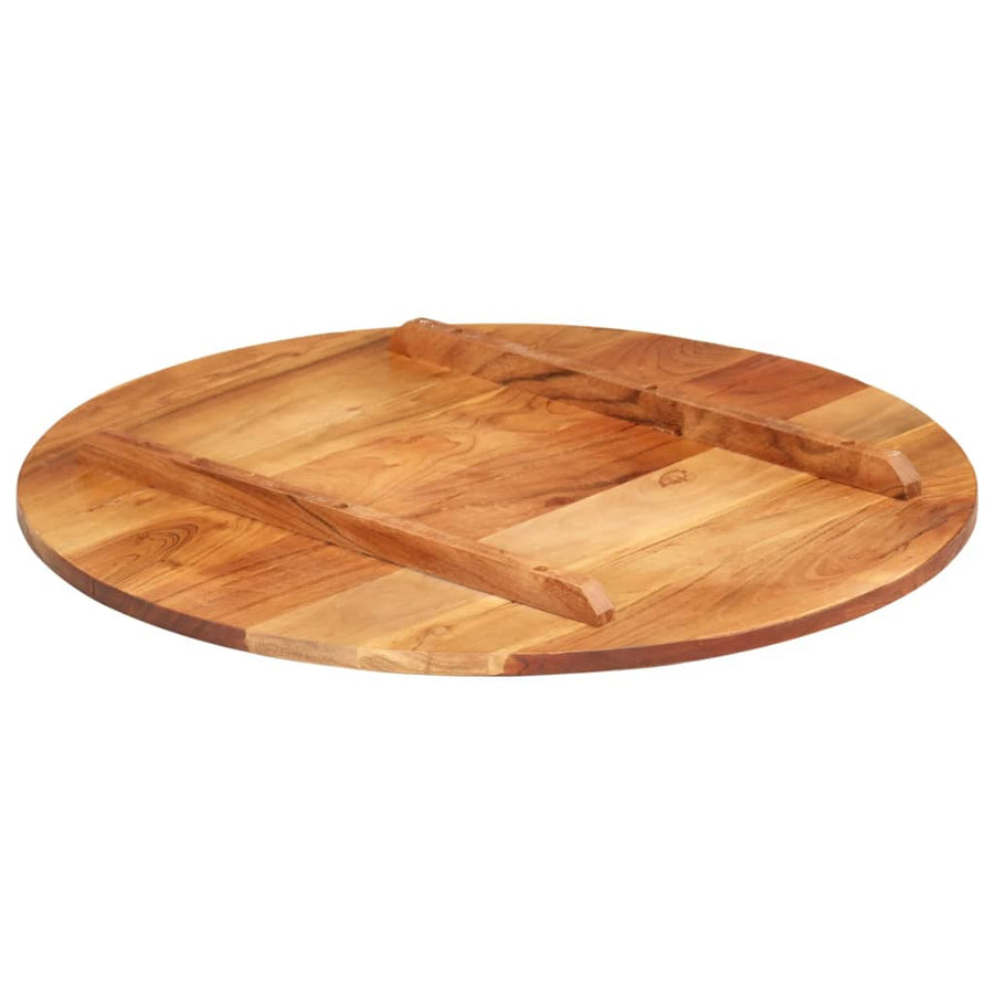Tafelblad Rond 5-6 Mm 60 Cm Massief Sheeshamhout 60 cm 15-16 mm massief sheesham hout