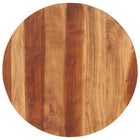 Tabletop round 15-16 mm 70 cm solid acacia wood