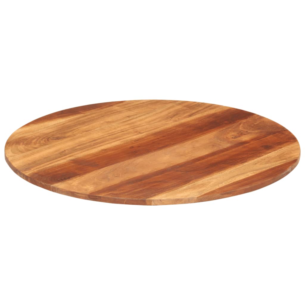 Tafelblad rond 15-16 mm 70 cm massief acaciahout