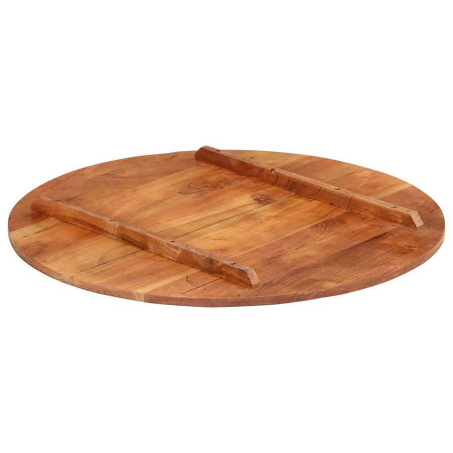 Tafelblad rond 15-16 mm 70 cm massief acaciahout