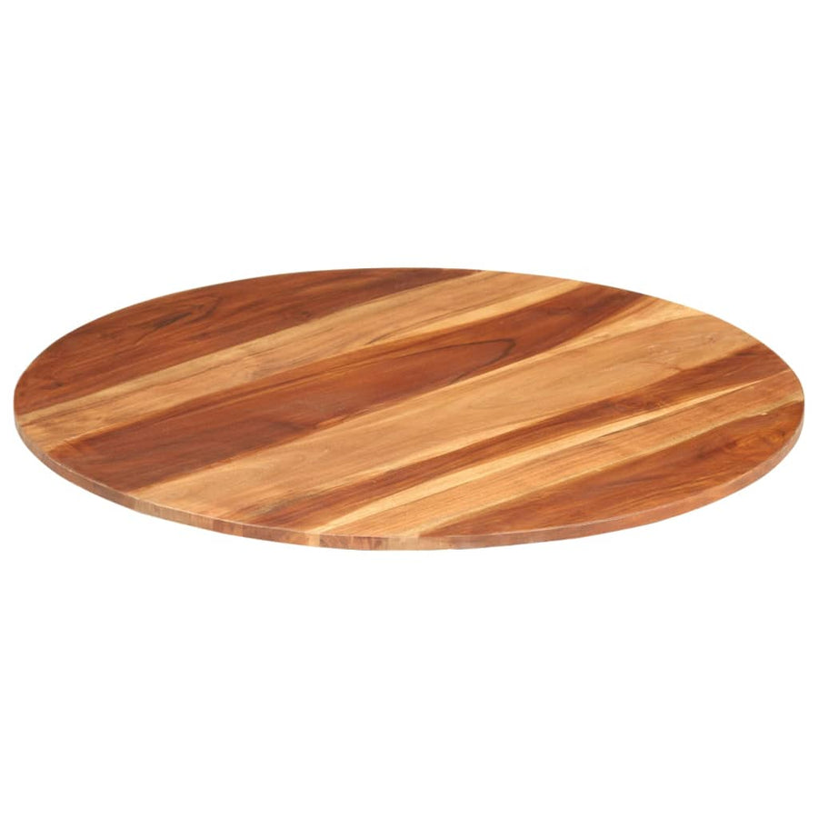 Tafelblad rond 15-16 mm 80 cm massief acaciahout