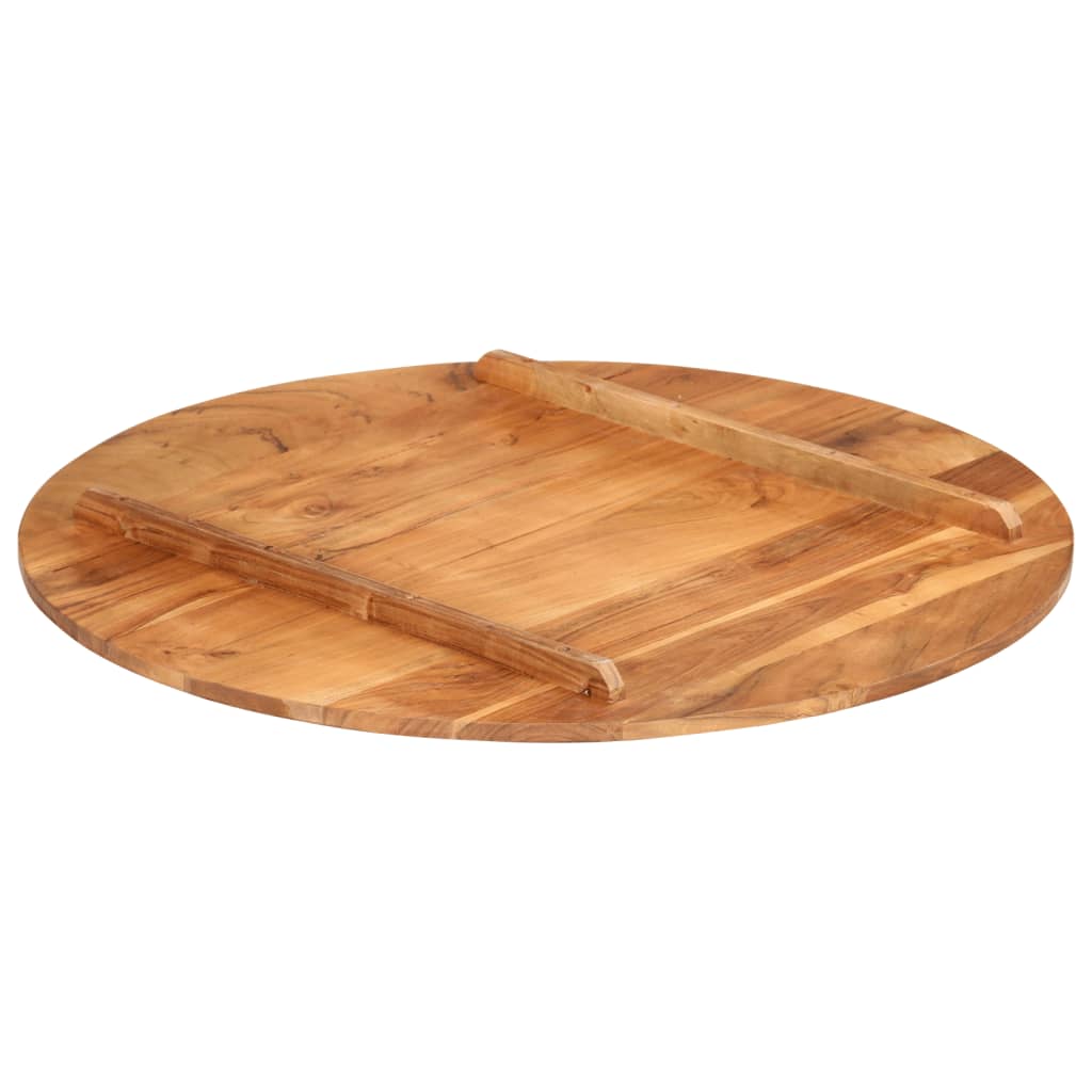 Tafelblad rond 15-16 mm 80 cm massief acaciahout
