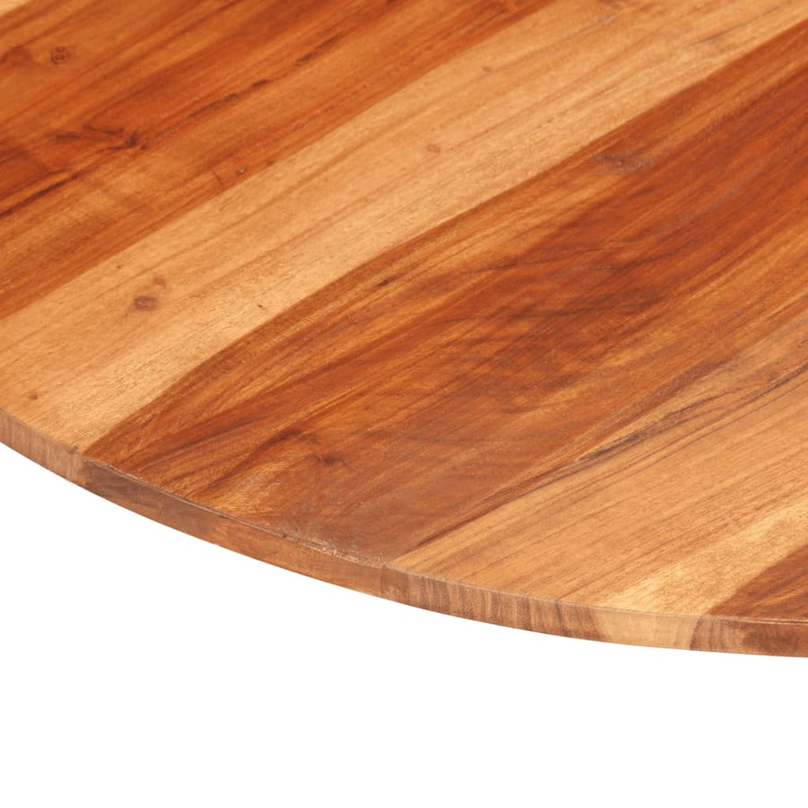 Tafelblad rond 15-16 mm 80 cm massief acaciahout