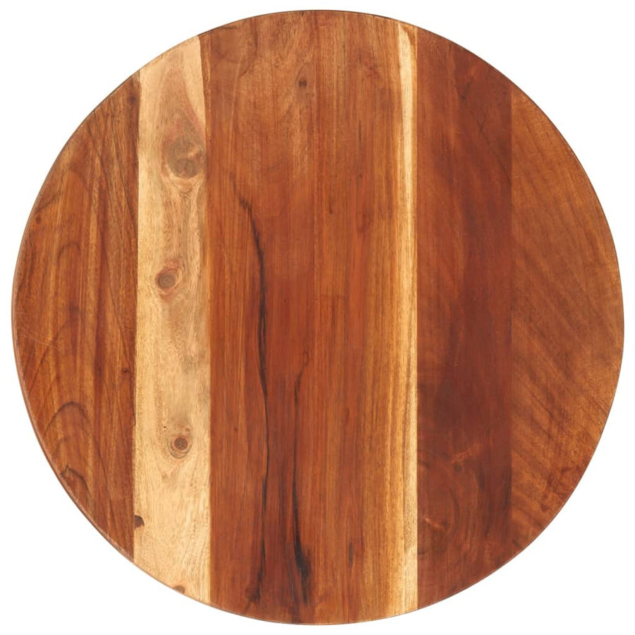 Tafelblad Rond 25-27 Mm 40 Cm Massief Sheeshamhout 40 cm 25-27 mm massief sheesham hout