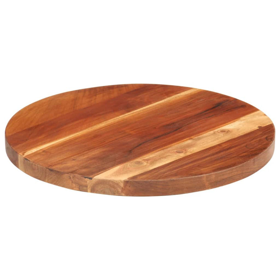 Tafelblad Rond 25-27 Mm 40 Cm Massief Sheeshamhout 40 cm 25-27 mm massief sheesham hout