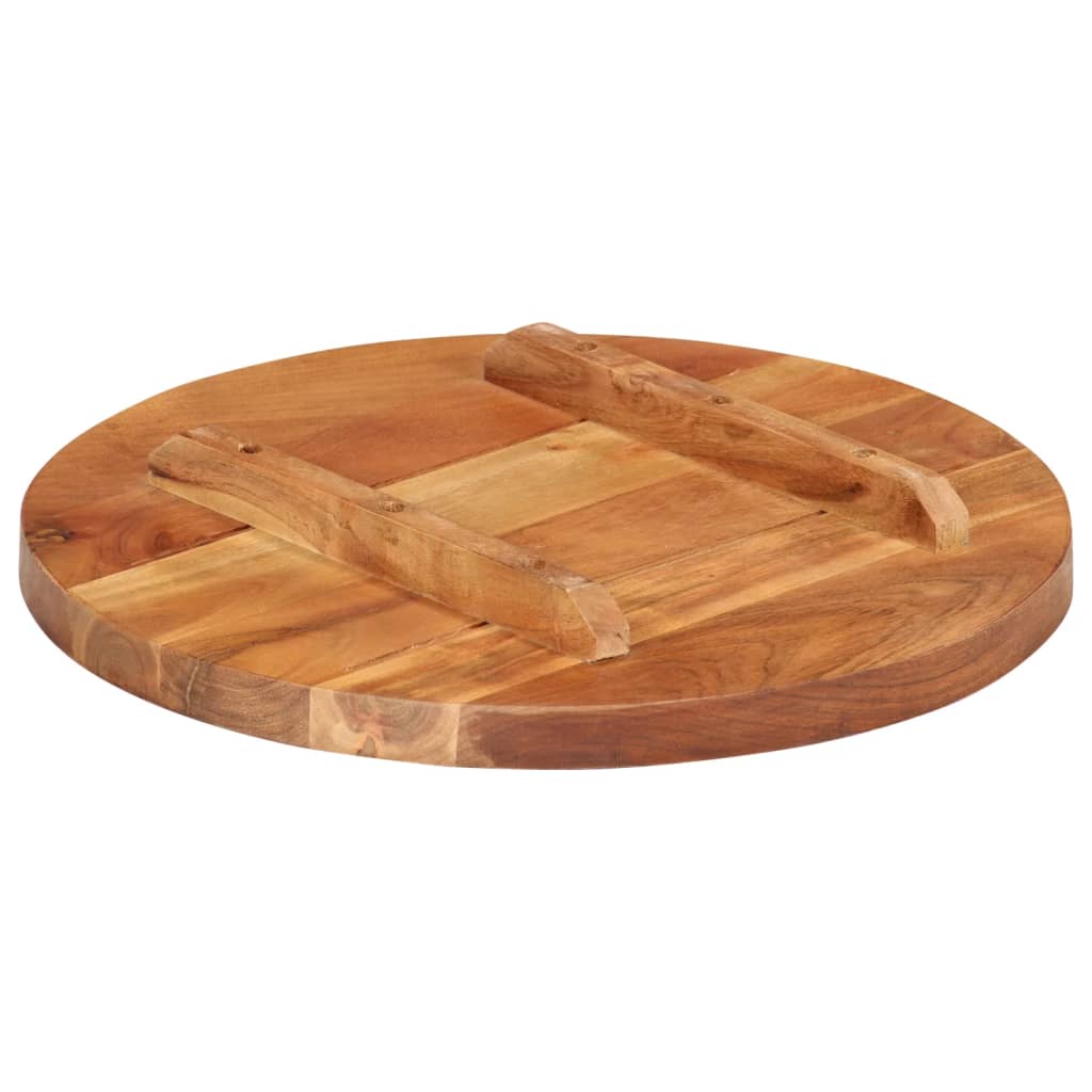 Tafelblad Rond 25-27 Mm 40 Cm Massief Sheeshamhout 40 cm 25-27 mm massief sheesham hout