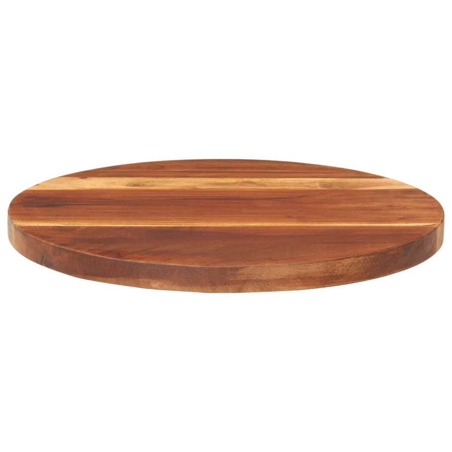 Tafelblad Rond 25-27 Mm 40 Cm Massief Sheeshamhout 40 cm 25-27 mm massief sheesham hout
