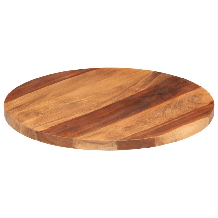 Tafelblad rond 25-27 mm 50 cm massief acaciahout