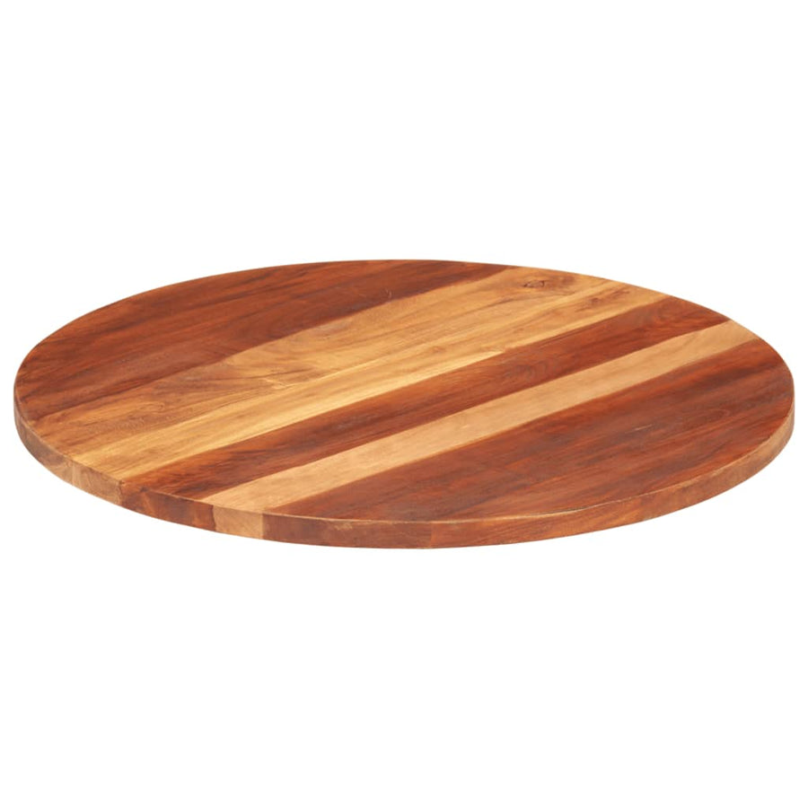 Tafelblad Rond 25-27 Mm 70 Cm Massief Sheeshamhout 70 cm 25-27 mm massief sheesham hout